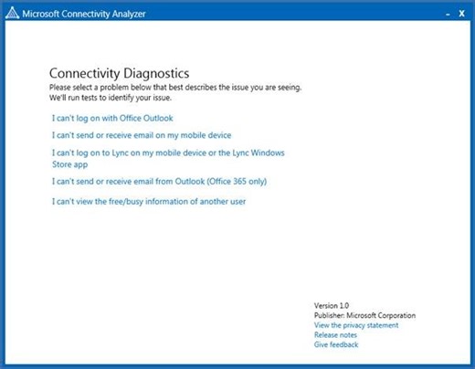 Announcing Microsoft Connectivity Analyzer (MCA) 1.0 and Microsoft Remote Connectivity Analyzer (RCA) 2.1 | Microsoft Community Hub