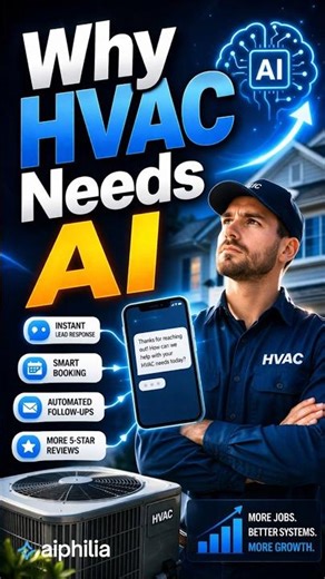 The Power of AI CRM in HVAC 🛠️✨ #hvac #smallbusiness #aiphilia #leadgeneration #automation