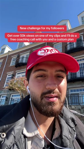 New challenge for my followers. Get 50,000 views on one of my clips and I will do a free coaching call with you plus a custom game plan. This should be fun.