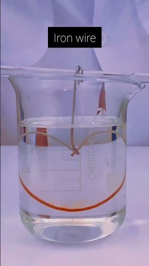 Iron Heart Turns Red ❤️🧪 | Iron(III) Thiocyanate Reaction Color Change Experiment. #experiment