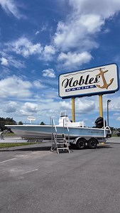 The Blazer Bay in blue steals the spotlight. Find it here at Nobles Marine. #BlazerBay #Boats #BoatLovers | Nobles' Marine