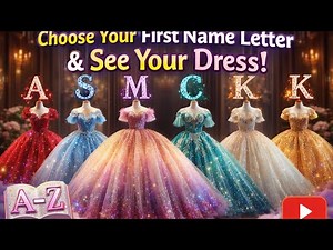 Choose your first name letter and see you dress