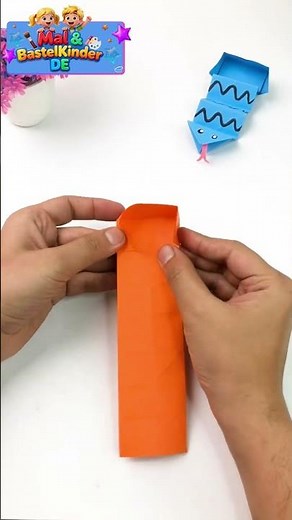 Jumping Origami Snake 🐍✨ | Fun Paper Craft Toy for Kids | #Shorts