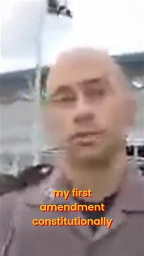 Officer Confronts Cop Watcher: Constitutional Rights Clash #shorts