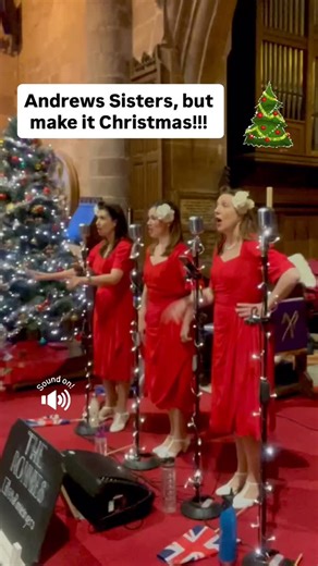 Andrews Sisters, but make it Christmassy!! Don’t sit under the Christmas Tree 🎄 with anyone else but us!! Got your turkey, remembered the cranberry sauce! We got this! @theronniesingers #theronniesingers #christmastree #andrewssisters #singers | The Ronnie Singers