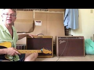 Vintage Amp comparison: 1958 Fender tweed Super Amp v 1960 Fender tan Super Amp