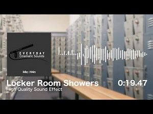 Locker Room Shower Ambience | HQ Sound Effect