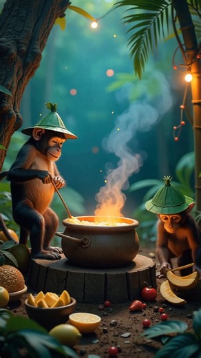 Funky monkey party dance in jungle 🐒| Roguish Monkey #monkey #party #funny