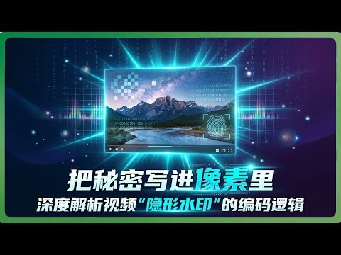把秘密写进像素里：深度解析视频“隐形水印”的编码逻辑 | 数字水印 | 版权保护| 数字指纹 | 鲁棒性| Watermarking | DCT | Steganography | 视频水印
