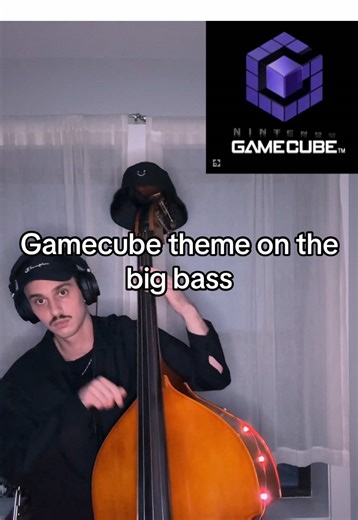GameCube theme on the big bass #fyp #musiciansoftiktok #jazztok #music #nintend