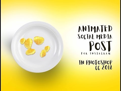 How to make Animated Post for Instagram | Social Media Post | Photoshop CC Tutorial 2018