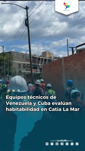 Equipos técnicos de Venezuela y Cuba evalúan habitabilidad en Catia La Mar En Catia La Mar, Venezuela, Técnicos del Ministerio de Obras Públicas se encuentran en la zona inspeccionando estructuras comprometidas para establecer el nivel de afectación. A estas labores se suma la experiencia de ingenieros cubanos, quienes han llegado para aportar sus conocimientos en técnicas de evaluación sísmica. #teleSUR #EstamosConVenezuela #Solidaridad #noticia #Cuba