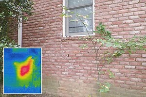 Infrared reveals something bizarre in this house's walls... but what is it?