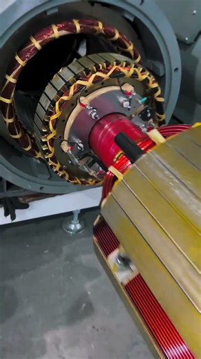 Advanced Generator Rotor Assembly — Factory Real Footage 🔧🏭