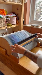 🩵 Blue Yarn 🩵 No coils today! Prepping for a handspun & Handwoven Scarf! What colour yarn shall I spin to complement this one? I’m thinking one more colour for the warp and another for the weft. #oddlysatisfying #processvideo #starttofinish #handmade #artyarnforweaving #yarn #wool #weaving #handwoven #handmadeart #craftideas #crafting #crafts #handspun #fibreart #fiberart #diyproject #drumcarder #crafttutorial #trending #weaving #makingyarn #satisfyingvideo #relaxingvideo #asmrvideo #weavinglo