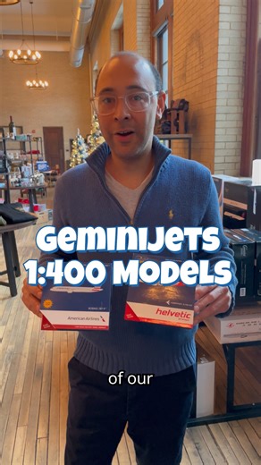 Today, we want to showcase some of our 1:400 scale models by GeminiJets, which include a diverse lineup of die-cast collectibles representing various aircraft and airlines from around the world. Among our collection, we have the American Airlines Boeing 787-9 and the Helvetic Airways Embraer E195, specifically the E2 variant of the Embraer 190 aircraft. Crafted from die-cast metal, these models include antennas and markings that you would find on actual aircraft. The Boeing 787-9 model even feat