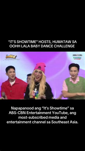 Punong-puno ng sayawan at kasiyahan ang “It’s Showtime” today.🎉🕺💃 #ShowtimeBabyDollsDay #OohhLalaBabyDanceChallenge Napapanood ang #ItsShowtime sa ABS-CBN Entertainment YouTube, ang most-subscribed media and entertainment channel sa Southeast Asia. Patuloy rin itong napapanood sa Kapamilya Online Live sa Facebook, Kapamilya Channel, ABS-CBN sa ALLTV2, GMA, A2Z, iWant, at TFC.