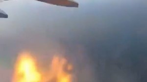 Budget airline plane engine explodes mid-air leaving passengers horrified
