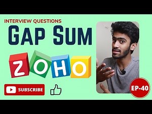 ZOHO Coding Question | Gap Sum | Daily Dose | Ep-40 | Tamil | code io