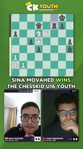 The moment Sina Movahed won the Under 16 Youth Championship! 🙌🏆
