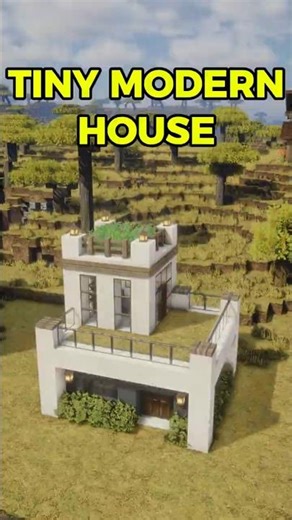 Minecraft Tiny Modern House Tutorial 🏠 How to Build #minecraft