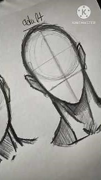 How to draw a face 👀 Easy step by step. 💡