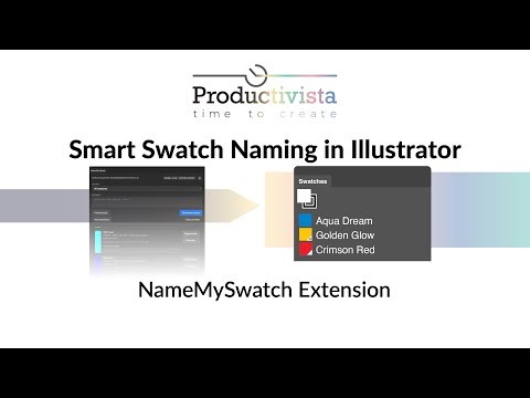 NameMySwatch - AI Swatch Naming Extension for Adobe Illustrator