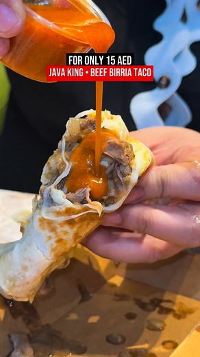 Birria Taco Beef 🌮🔥 for only AED 15 at Java King Al Rigga! Sulit na, sarap pa 👑✨ #viral #trending #dubaifoodie #fyp #dubai | Java King