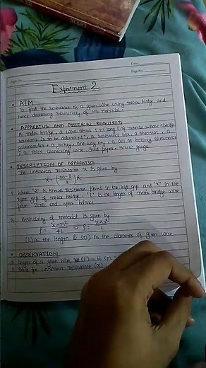 Practical to find the resistance of a given wire using meter bridge and determining the resistivity