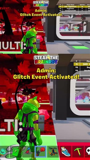 The Admin Caught Us Using the Punch Glitch! 🤬 #stealthebrainrot