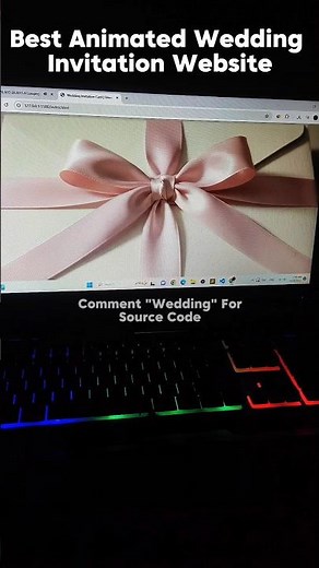 Wedding Invitation Website ❤️ #shorts ‪@CodeWithHarry‬