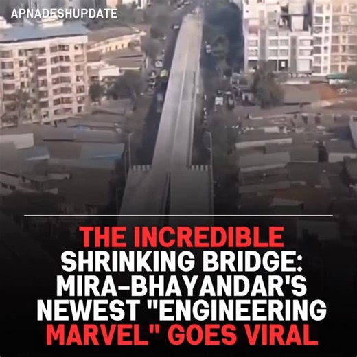 ApnaDeshUpdate on Instagram: "Mira-Bhayandar, Maharashtra - Just when you thought traffic in the Mumbai Metropolitan Region couldn’t get more creative, the MMRDA has delivered a true masterclass in spatial awareness. In a viral video circulating across social media, the newly minted Mira-Bhayandar double-decker flyover-part of the ambitious Metro Line 9 project-has been dubbed an “Engineering Marvel” by sarcastic commuters. Why? Because it features a revolutionary design where a spacious 4-lane 