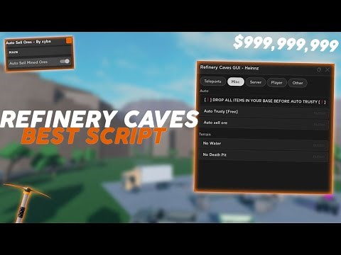 *WORKING* Roblox Refinery Caves Script! FREE TRUSTY PICKAXE, INFINITE MONEY!