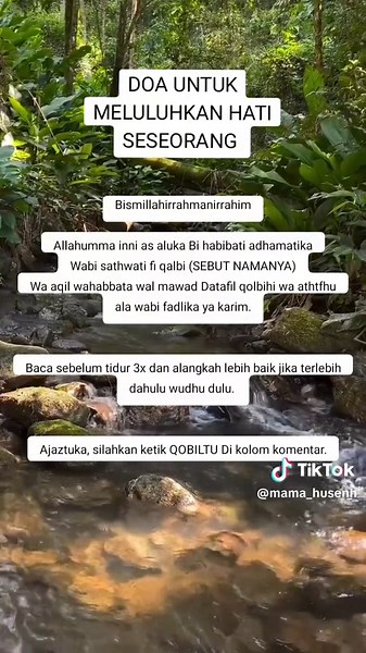 DOA MELULUHKAN HATI SESEORANG