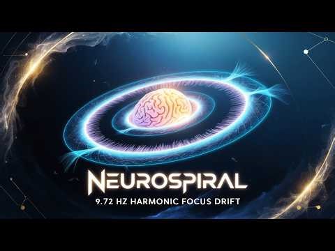 NeuroSpiral | 9.72 Hz Harmonic Focus Drift | Theta-Alpha Crossover Brainwave Alignment