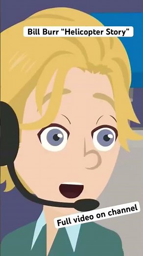 Bill Burr (animated) Helicopter Story #funny #standupcomedy #animation #comedy #jokes