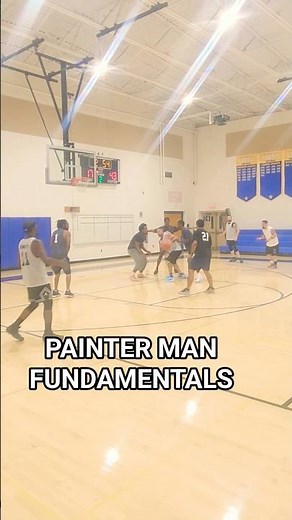 Textbook time in Mens League ! #footwork #paint #fade