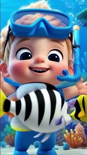 Cute Fish Swimming in the Sea | Kids Cartoon Short #fishing