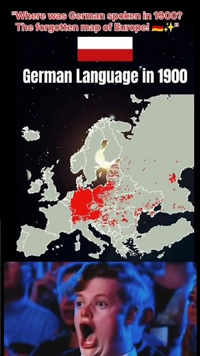 🌍German Language in 1900 | Lost History of Europe 🇩🇪🌍 #map #europe #geography #worldfacts