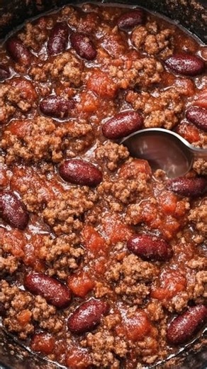 🌶️🍲 Slow Cooker Classic Beef Chili