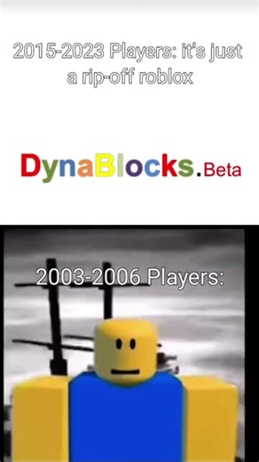 R I P Dynablocks Beta #roblox