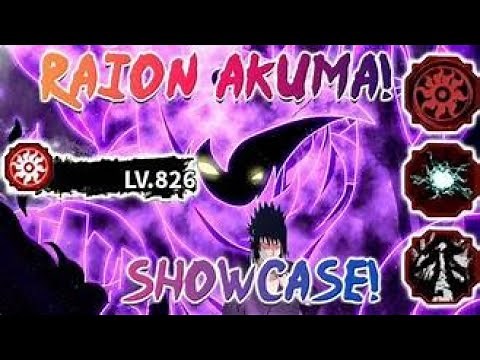 Raion Akuma Bloodline Full Showcase (Shindo)