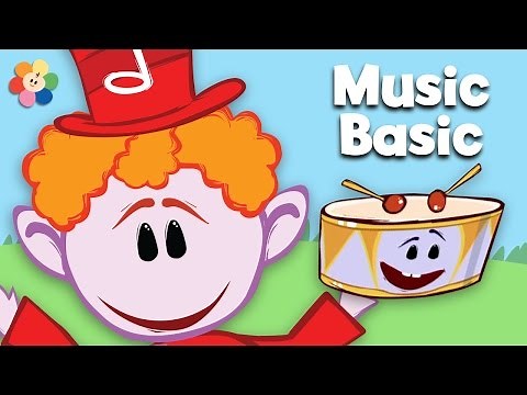 Drum | Learn Rhythm Fast & Slow | Notekins | BabyFirst TV