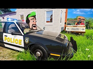 I Must Use RANDOM Cars to Hide from The Police?! - BeamNG Drive!