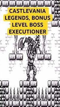 Castlevania Legends (Game Boy 1997) - Bonus Level, Boss Executioner #gameboy #retrogaming