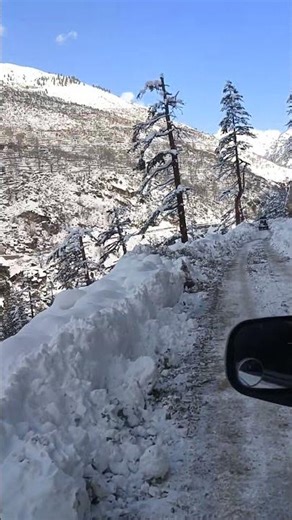 Peaceful Snow Drive | Beautiful Winter Landscapes | #snow #travel #adventure #shorts