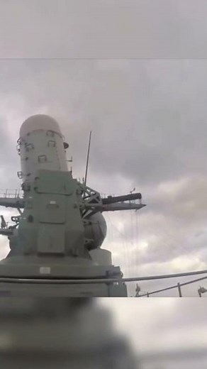Navy CIWS Locks Onto Incoming Aircraft