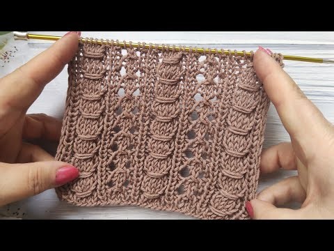 Textured Lace Stitch | Struktur-Ajourmuster | Punto Traforato Strutturato | Point Ajouré Texturé