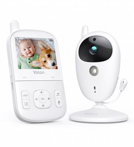 Yoton Video Baby Monitor with Camera 2.7" LCD, Temperature, Two-Way, 8 Lullabies, Night Vision