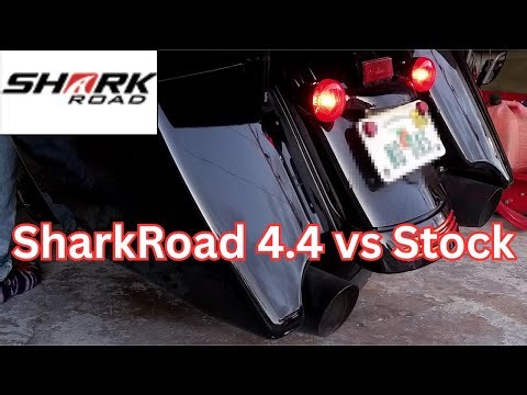 SharkRoad 4.4-Sound Comparing Shark Road 4.4 VS. Stock Exhaust. #bikerlife #motorcycleadventures